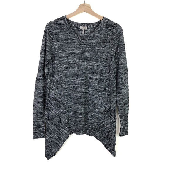 Logo By Lori Goldstein Long Sleeve V-Neck Sweater - Picture 8 of 8